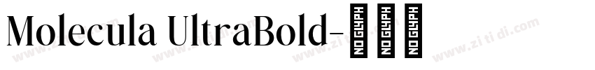 Molecula UltraBold字体转换